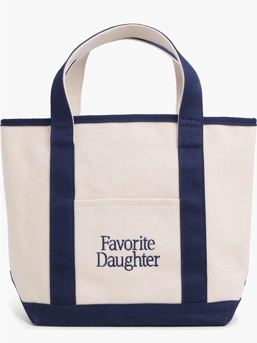 Favorite Daughter Small Logo Embroidered Canvas Tote - brand new!